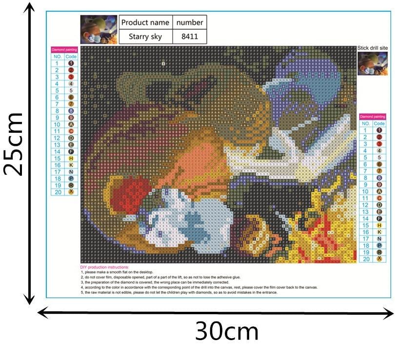 YEESAM ART New Paint with Diamonds, Diamond Painting Full Drill 5D Kits, Planet Solar System 30 * 25 - Image 4