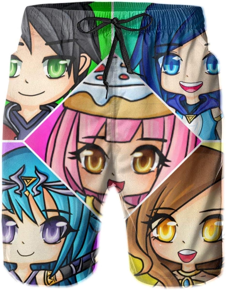 Biilyy Fashion Funneh Krew Men's Beach Pants Sports Pants Swimming