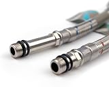 Xcel Home 2x M10 10mm x 1/2 BSP 100mm Flexible Tap Connector Pipes view 2