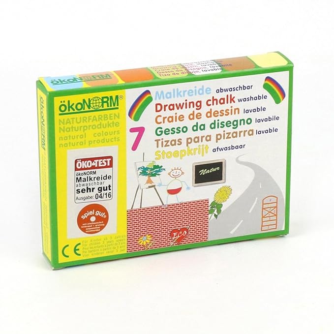 Straßenmalkreide. 7 Farb