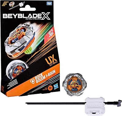 Beyblade X Rock Golem 1-60UN UX Starter Pack Top and Launcher