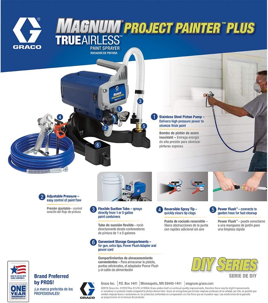 Graco Magnum 257025 Project Painter Plus Paint Sprayer