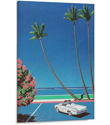 Amazon.com: Hiroshi Nagai Tropical Modern City Landscape Framed