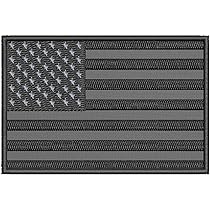 Amazon.com: US Flag Patch Black and Gray 4 Inch - 4x2.2 inch