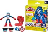 Play-Doh Marvel Captain America Stamping Shield Action Figure Playset