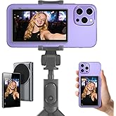Zoomable Selfie Monitor Screen for iPhone - Magnetic Wireless Back Camera Mirroring 4K 30fps Recording with Speaker 3 Brightness for Selfie Vlog Live Stream (Not for iPhone17 Series & Google Pixel)