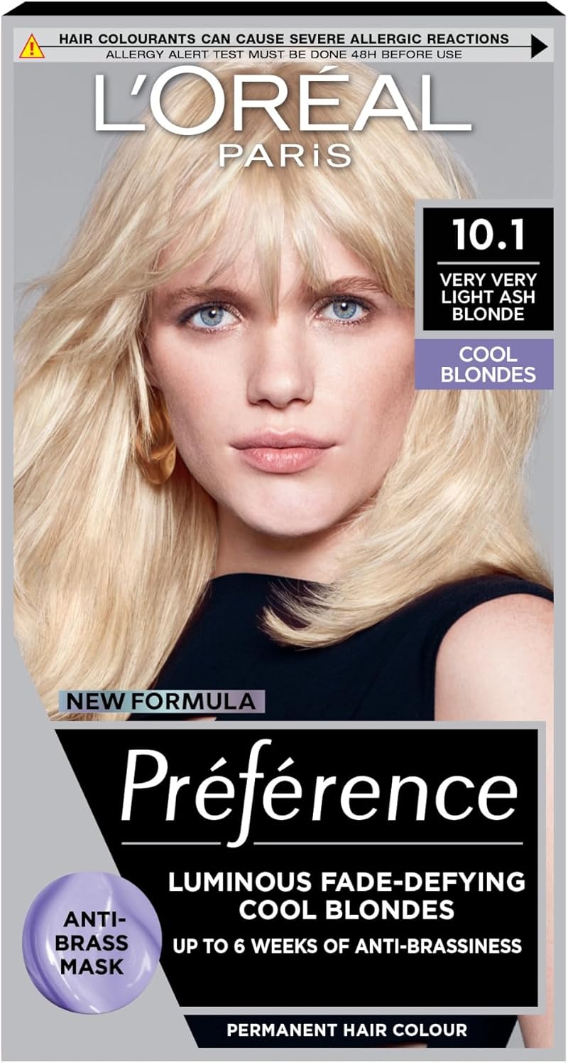 L'Oreal Paris Preference 10.1 Very Light Ash Blonde Permanent Hair Colour