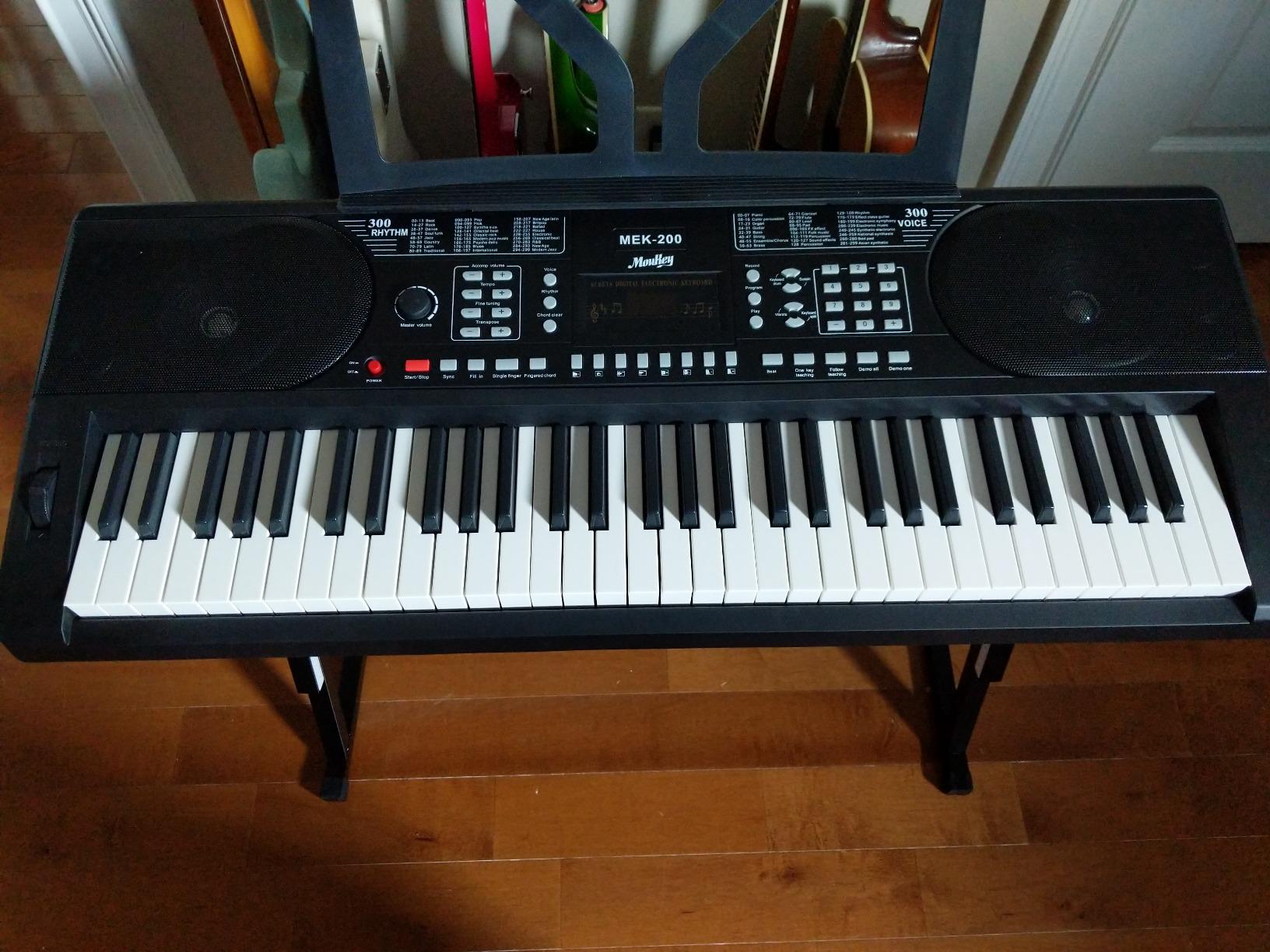 25/mo Finance Moukey Keyboard Piano, 61 Key Piano Keyboard, Full