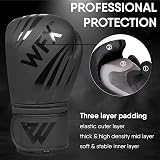 WFX Leather Boxing Gloves 14 oz Professional MMA Sparring Muay Thai Kickboxing view 2