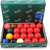 Aramith Premier Snooker Billiard Ball Set 2 1/4" - 57.2 mm, Made in Belgium | Oversized snooker balls in standard American pool size; ideal for playing snooker on pool tables