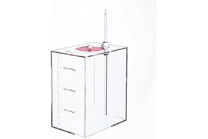 DEHAO Acryli Made Liquid Storage Bucket, Working with Dosing Pump,Auto Top Off System Reservoir Container, 1 Room 0.7 Gallons