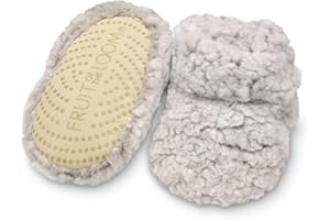 Fruit of the Loom Cozy Thermal Wrap Booties with Non-slip Grips for Baby Girls, Boys, Unisex -