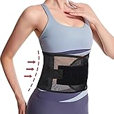 COMFYTHERA Umbilical Hernia Belt, Elastic Abdominal Binder Lower Waist Support Belt, Post Surgery Postpartum Belly Band Belly Wrap Hernia Belt Stomach Compression Wrap for Men and Women (X-Large)