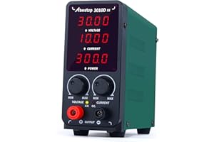 ABESTOP 3010D DC Power Supply Adjustable Regulated Bench Power Supply with 4-Digits LED Display Multiple Protection (30V 10A)