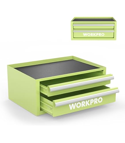 Raaco 136242 Portable Handy Box + 4 A4 Assorters, Black/Blue