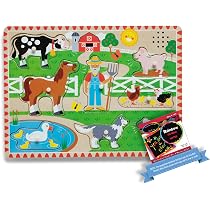 Amazon.com : Melissa & Doug Old MacDonald's Farm: 8-Piece Sound ...