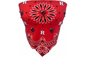 Lojobands Women's Bandana Top Tailgate Outfit College Tank Top Crop Top Made in USA One Size Fits Most