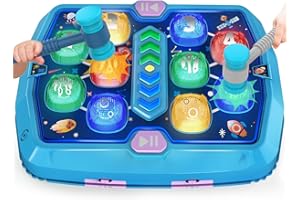 ANNKIE Whack Game Mole for Toddlers, Toys for 3 4 5 6 Year Old Boys Girls, Interactive Pounding Toys for Age 3-5, 3 Modes, 2 Hammers, Sound & Light, Birthday Xmas Gifts for Boys Girls Kids Age 3 4 5 6 7 8+