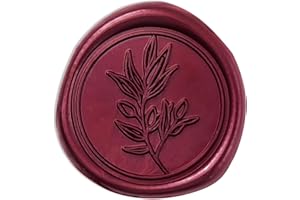 PONATIA Burgundy Wax Seal Stickers - 50 Pcs Self-Adhesive Envelopes Wax Seals for Wedding Invitations, Party Invitations, Gift Wrapping, Wine Bottle Decor