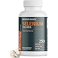 Bronson Selenium 200 mcg Immune & Antioxidant Support Essential Mineral, 250 Vegetarian Tablets