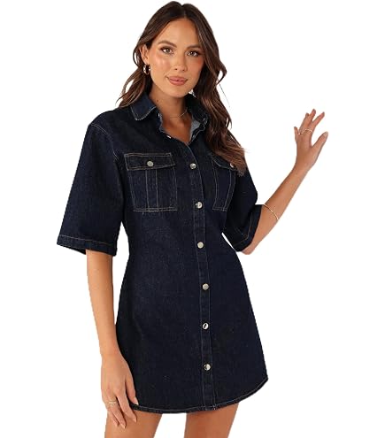 Petal & Pup Hailey Denim Mini Dress