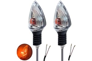 VRWEARE 2PCS Motorcycle Turn Signals Front/Rear Indicators Compatible with KTM 990 690 Adventure Super Enduro Duke SMT SMC (Clear Shell)