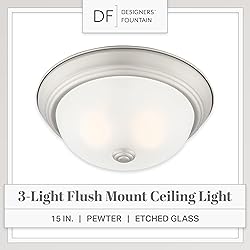 DESIGNERS FOUNTAIN 3-Light Flush Mount Ceiling