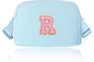 JANHAVI Gift for Woman Mom 4 5 6 7 8 Year Old Girl, Personalized Birthday Gift for Teen Girls, Trendy Kids Waist Fanny Pack Crossbody Bag-Blue R