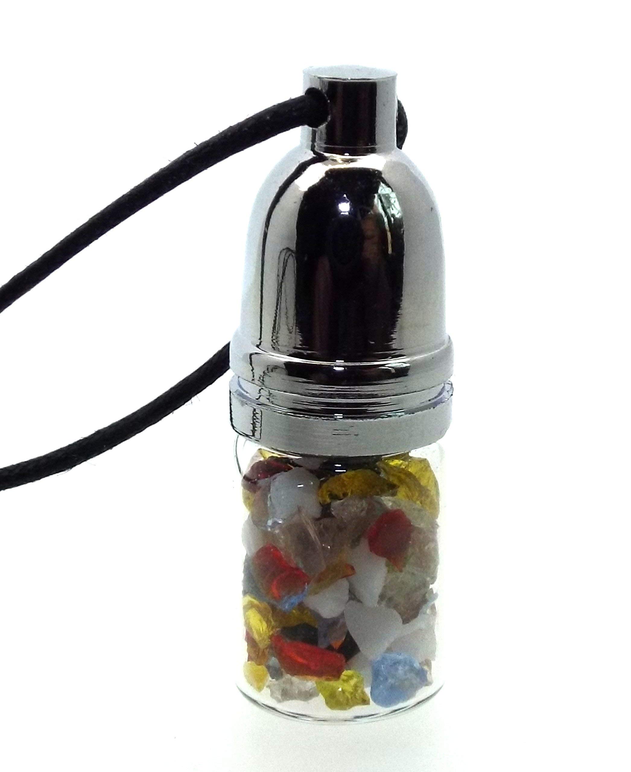Andara Chakra Glass Mojo Bottle Pendant