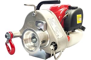 Portable Winch Gas-Powered Capstan Winch - Powerful Pulling Capacity Winch with Honda Engine, Portable Gas Winch for Hunting,