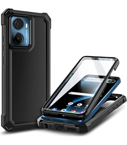 HGGJFLYX For Cricket Icon 6 Case, Heavy Duty Dual Layer For - View #3