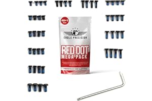 Eagle Precision Red Dot Mega Pack | 48 Pcs of M3, M4#6-32 Screws: 6mm, 8mm, 10mm 12mm for Precision Tools, Plates, and Red Dot Mounts | Includes Oval & Dome Head Torx Heads.