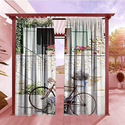 Amazon Com Outdoor Blackout Curtain Bicycle European French