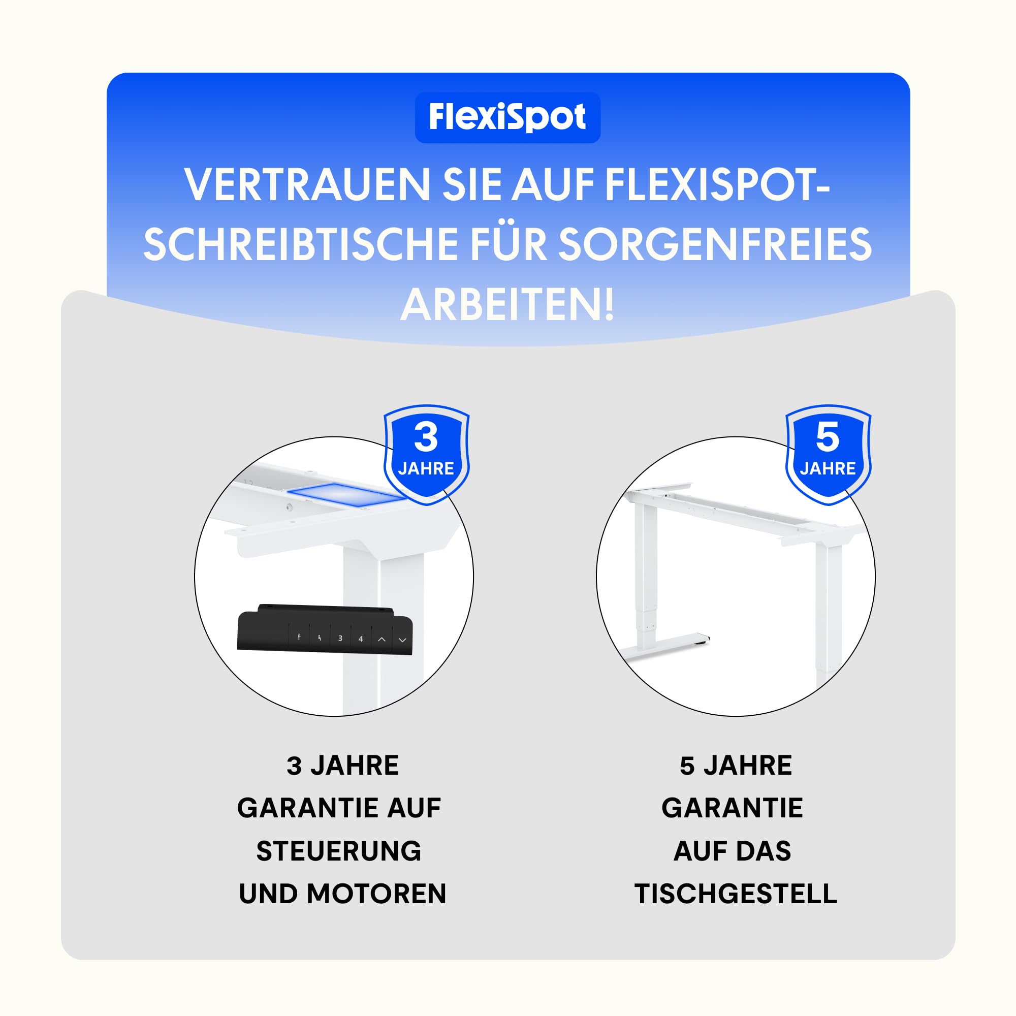 FLEXISPOT Elektrisch Höhenverstellbares Schreibtischgestell mit Dual-Motor & 3-stufigen Säulen, Sitz-Steh-Tisch Rahmen für Homeoffice & Büro, Höhenbereich 60–125 cm, Schwarz EC5-LITE 8