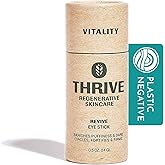 Thrive Natural Care Revive Eye Balm Stick - Under Eye Brightener - Reduces Puffy Eye Bags - Vegan, Made in USA, 0.5 Oz