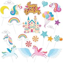 Lot de 41 décorations de gâteau licorne avec boules de fleurs pour garçons, filles, enfants, fête d'anniversaire, fête prénatale (multicolore Lot de 41 décorations de gâteau licorne avec boules de fleurs pour garçons, filles, enfants, fête d'anniversaire, fête prénatale (multicolore
