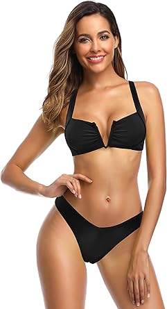 deep v underwire bikini