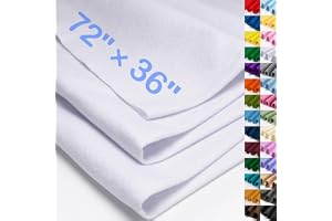 XSEINO Ice White Large Felt Fabric 72" X 36 "(2 Square Yards), 1.4 mm Thick Soft Felt Fabric Sheet for Crafts, White Series Colors Soft Nonwoven Fabric, Fit for Decoration, Sewing, DIY Crafts