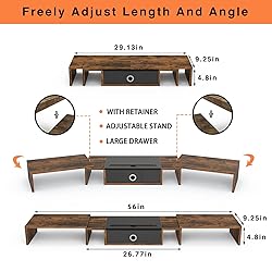 WESTREE Triple Dual Monitor Stand Riser with