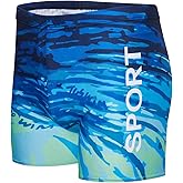 KANAV Men's Athletic Square Leg Swimsuit Jammers Durable Compression Swim Briefs Training Bathing Swimming Shorts