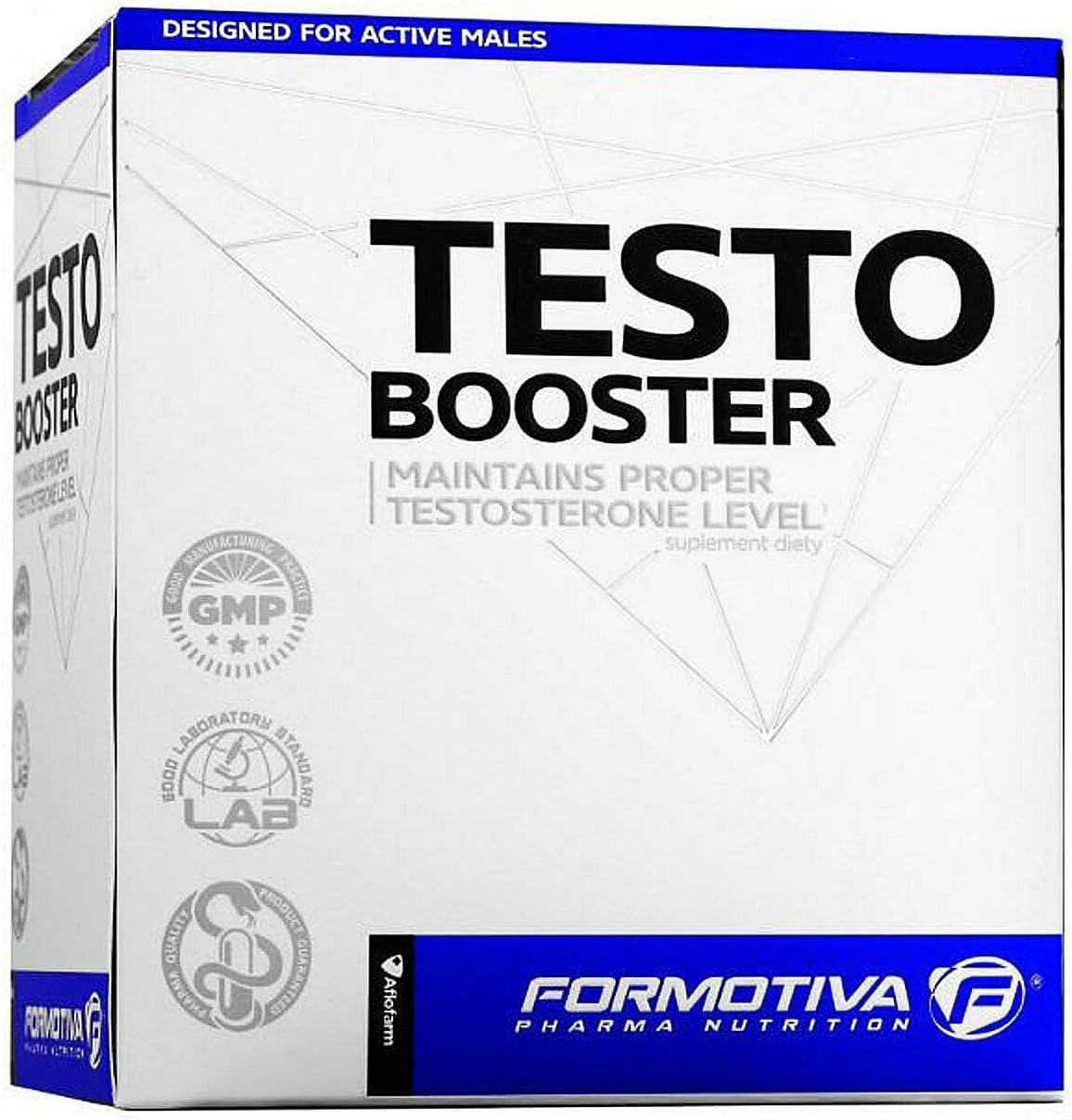 Formotiva Testo Booster | Testosterone Support | Muscle Mass Growth | Libido Boost | Anabolic Bodybuilding Pills | Sport Supplement (180 Tablets)