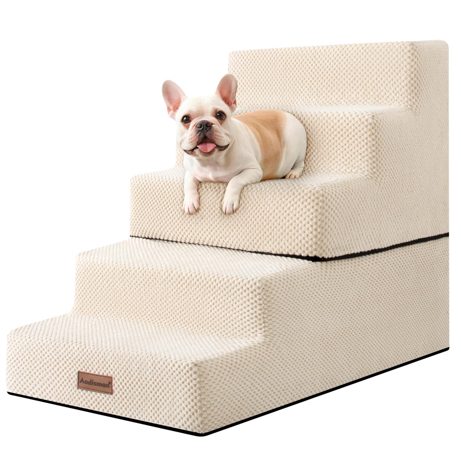 5Step Dog Stairs to Bed, Dog Steps for High Beds and Couch, NonSlip