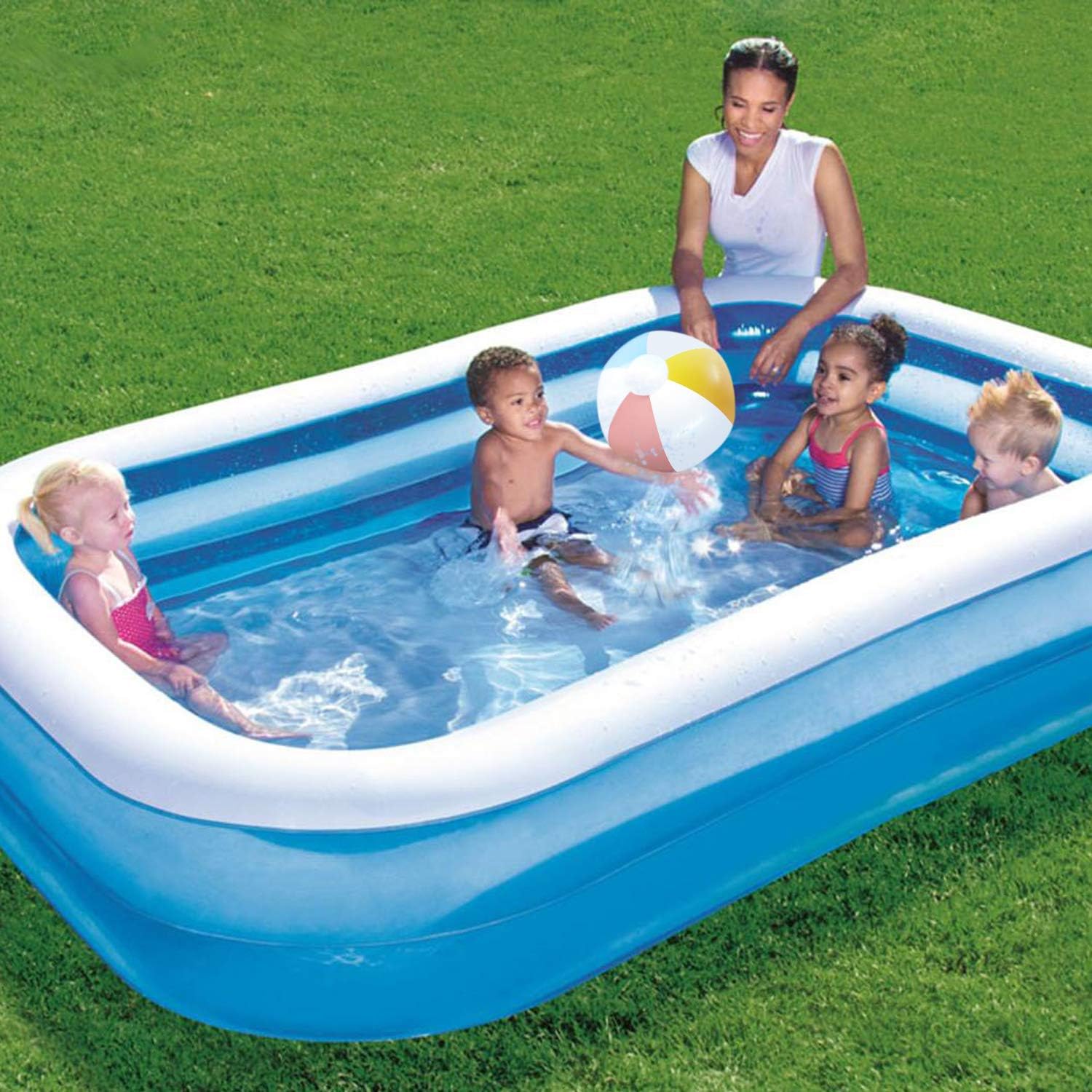 Novelty Place Inflatable Beach Balls - 12 Pack, 16" Diameter, White Panels Alternate with Macaron Colors, Leak-Proof PVC - Summer Beach Pool Party Supplies, Fun Floating Toys for Teenagers, Adults: Sports & Outdoors