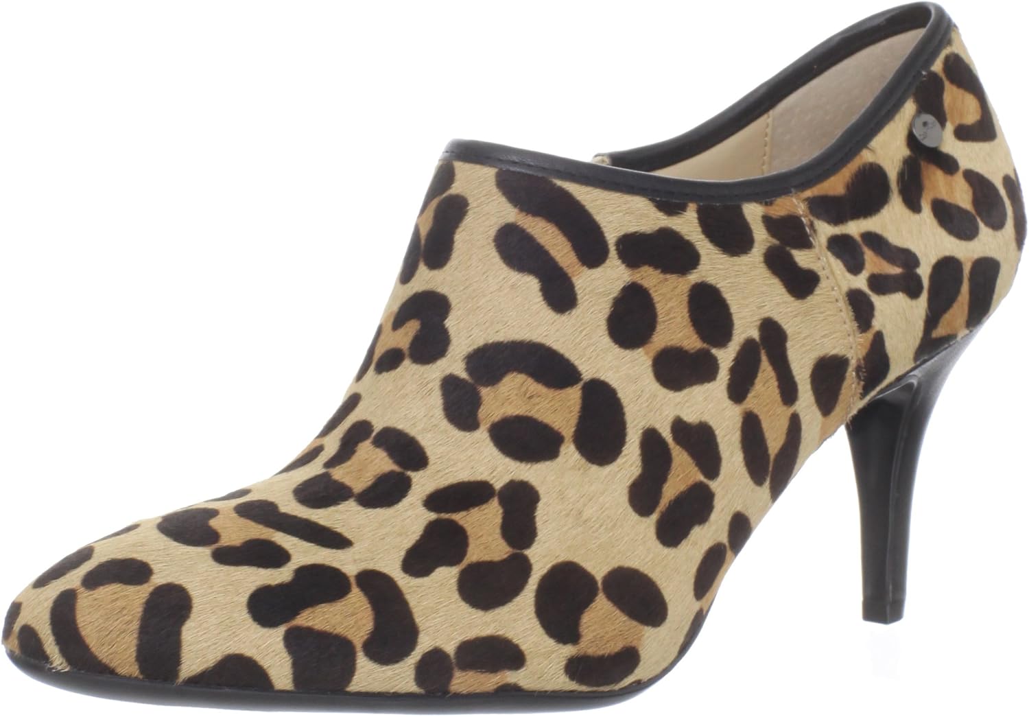 calvin klein leopard print booties