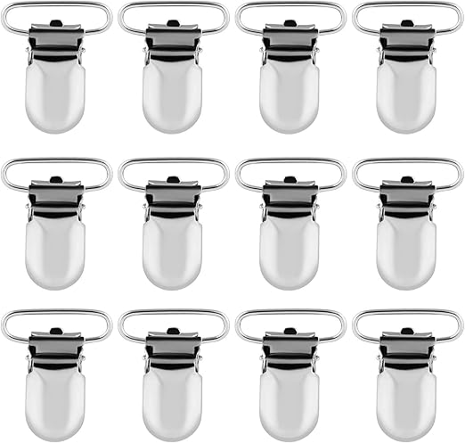 Amazon Co Jp Lihao バンドクリップ 25 12個入り シルパー 移動ポケットに ポケットバックに よだれかけに ブランケット クリップ 落下紛失防止 歯固め用手芸 入園グッズ 入学準備 手作り 赤ちゃん ベビー用品 ベビー マタニティ