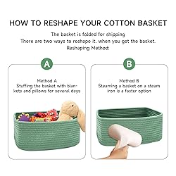 MiniArk Shelf Storage Baskets for Organizing