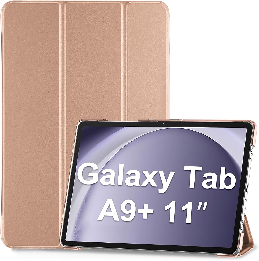 ProCase Rose Gold Case for Galaxy Tab A9 Plus 11 2023 Slim Stand Folio
