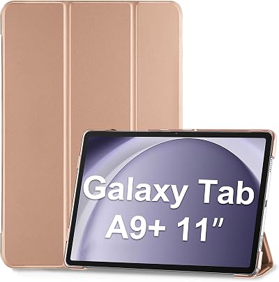 ProCase Rose Gold Case for Galaxy Tab A9 Plus 11 2023 Slim Stand Folio