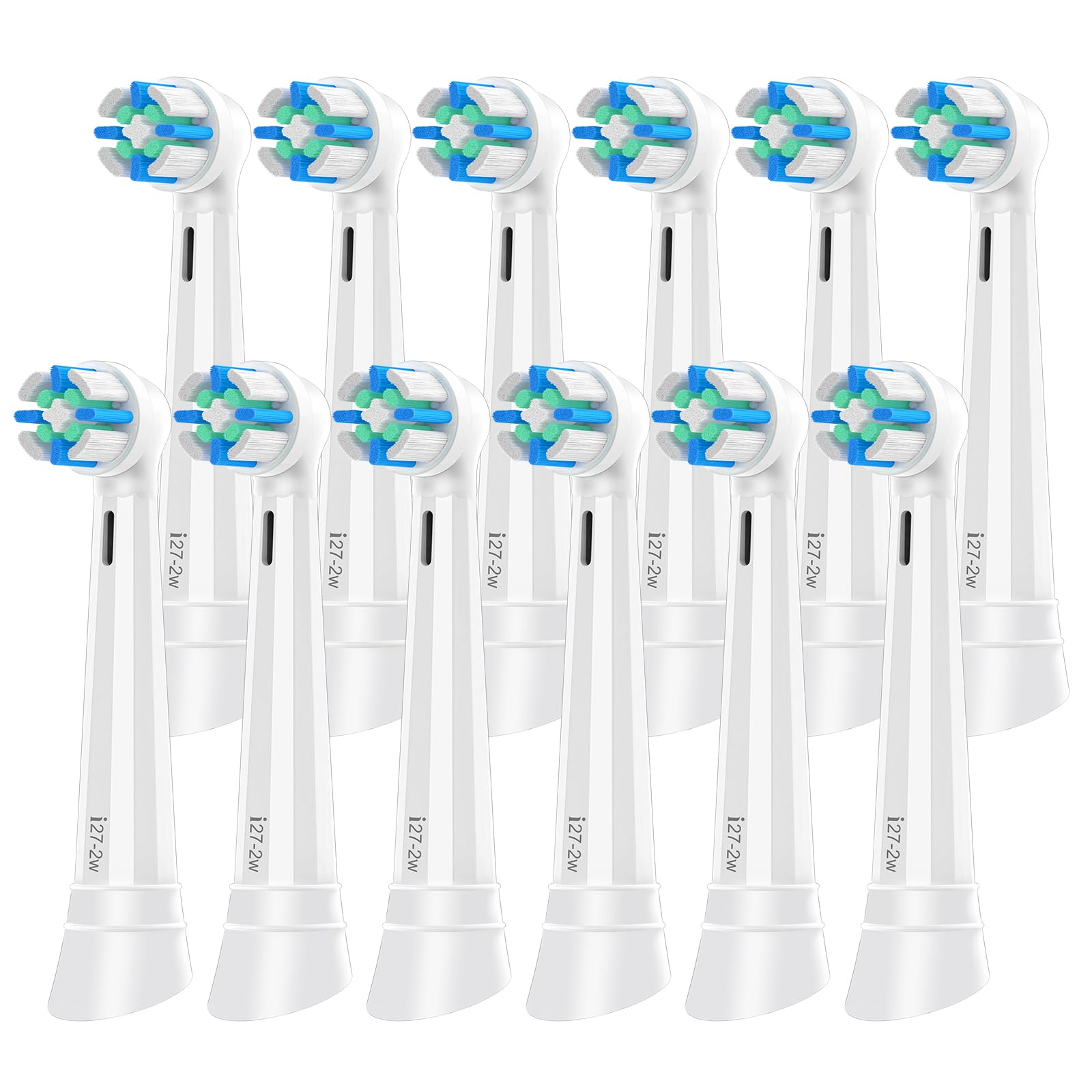 Photo 1 of 12 Pcs IO Toothbrush Heads with Medium Bristle Compatible with Oral B IO, Replacement Heads Compatible with Oral B IO 2/3/4/5/6/7/8/9/10/Deep Clean Series Electric Toothbrushes (White)