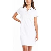 Nautica Womens Easy Classic Short Sleeve Stretch Cotton Polo Dress